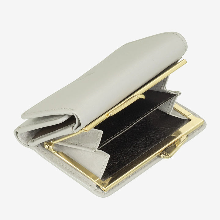 DUDU Petit Portefeuille Femme en Cuir RFID avec Porte-Monnaie Compact Click Clac et 6 Porte-Cartes