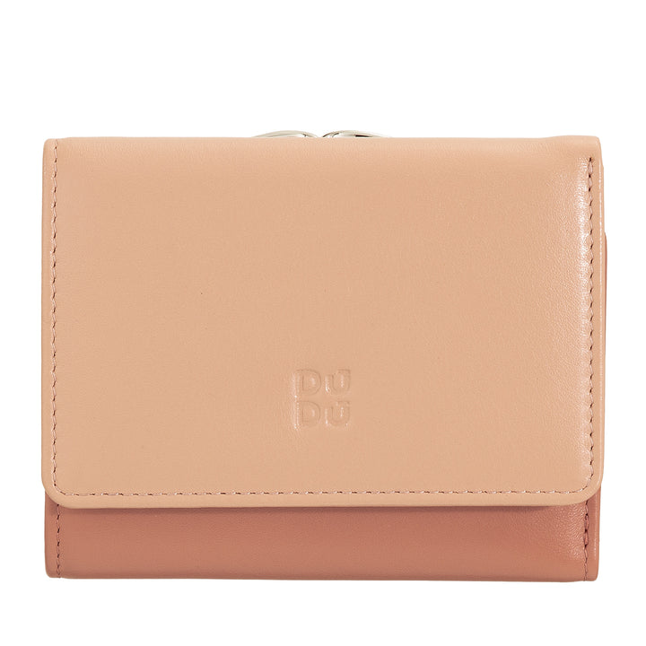 Dudu Femmes Small en cuir féminin RFID avec carte carte de carte Accamone Clic Clac Compact 6