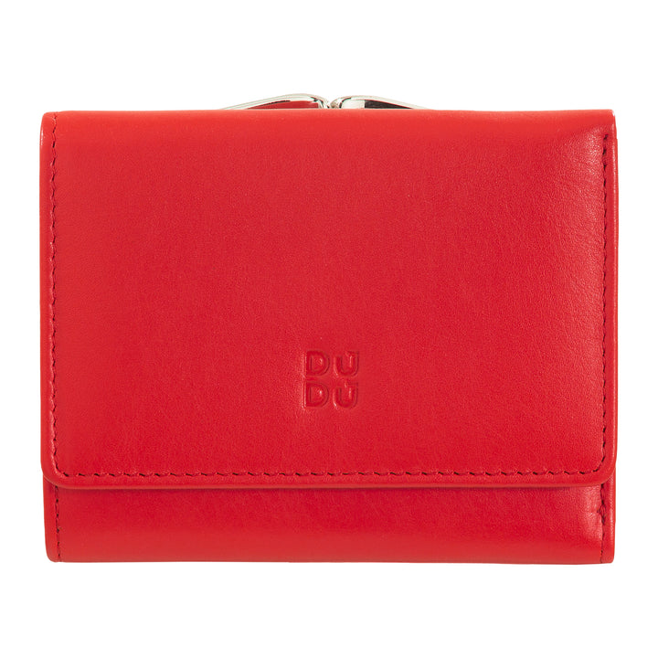 Dudu Femmes Small en cuir féminin RFID avec carte carte de carte Accamone Clic Clac Compact 6