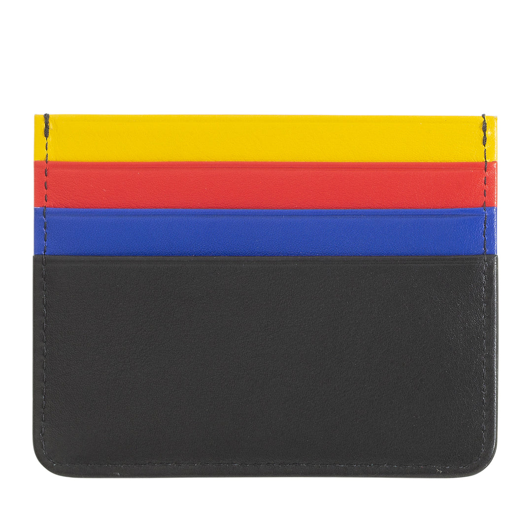 Colored credit cards in Nappa Leather 6 Dudu pockets