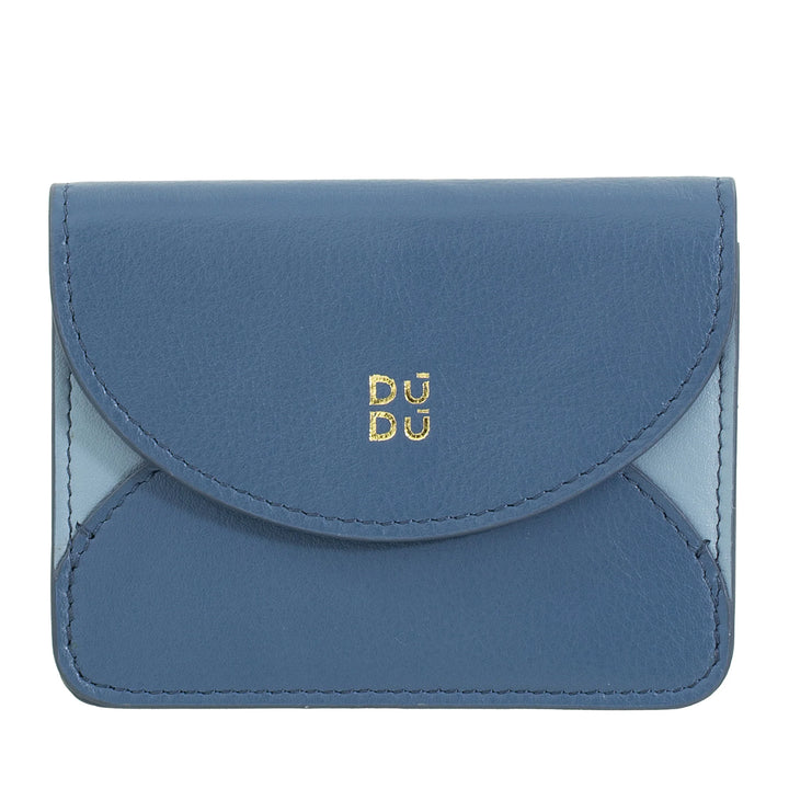 DUDU Compact Leather Accordion Credit Card Holder - Men&