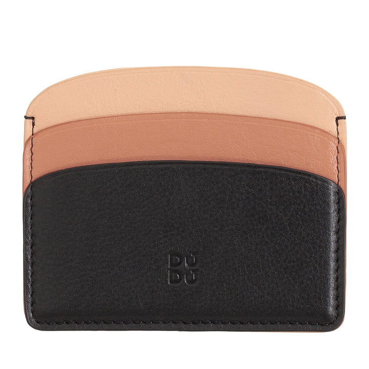 DUDU Thin Credit Card Holder in Soft Leather, Card Holder, Document Holder, Pocket Plate, Slim Design, Colorful