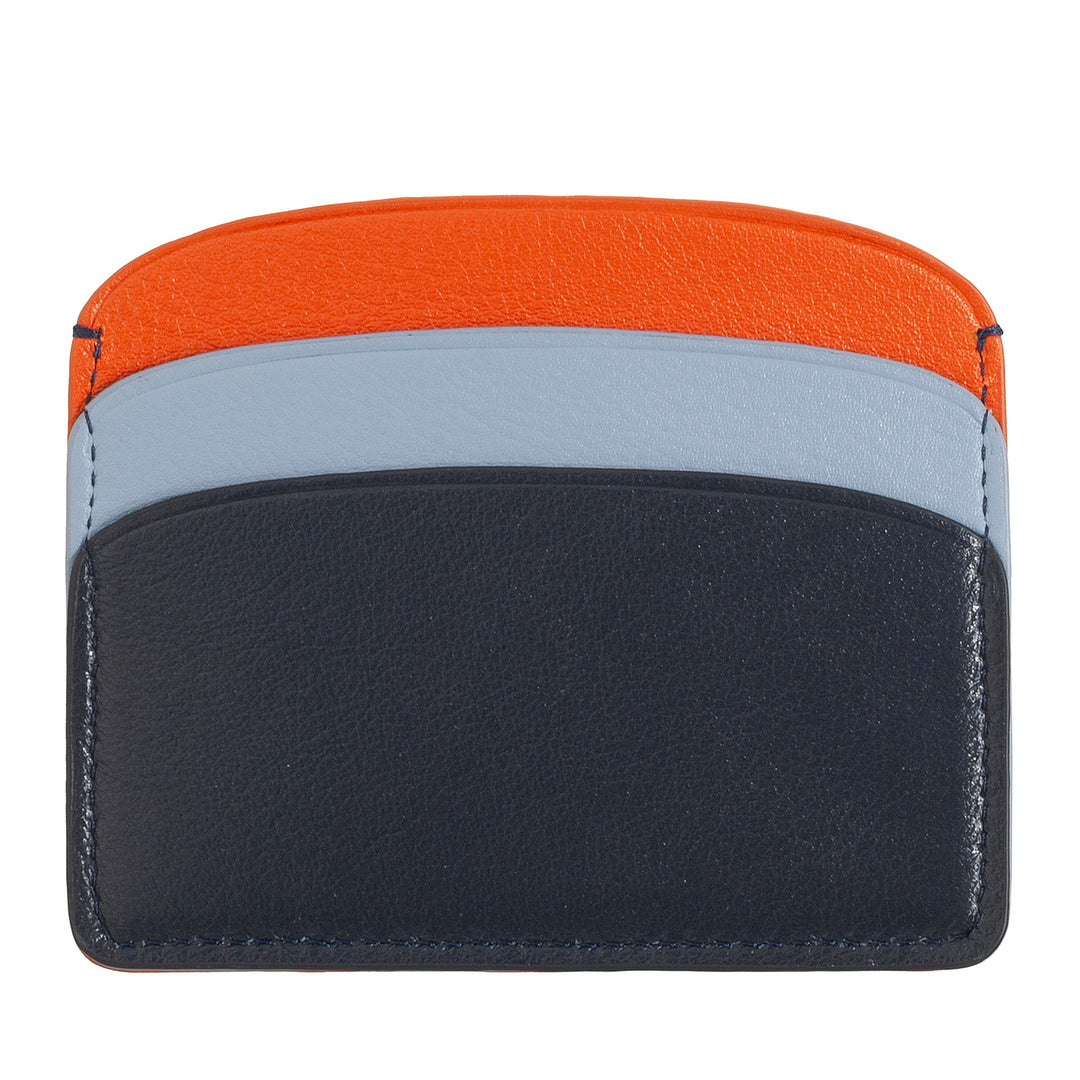 DUDU Thin Credit Card Holder in Soft Leather, Card Holder, Document Holder, Pocket Plate, Slim Design, Colorful