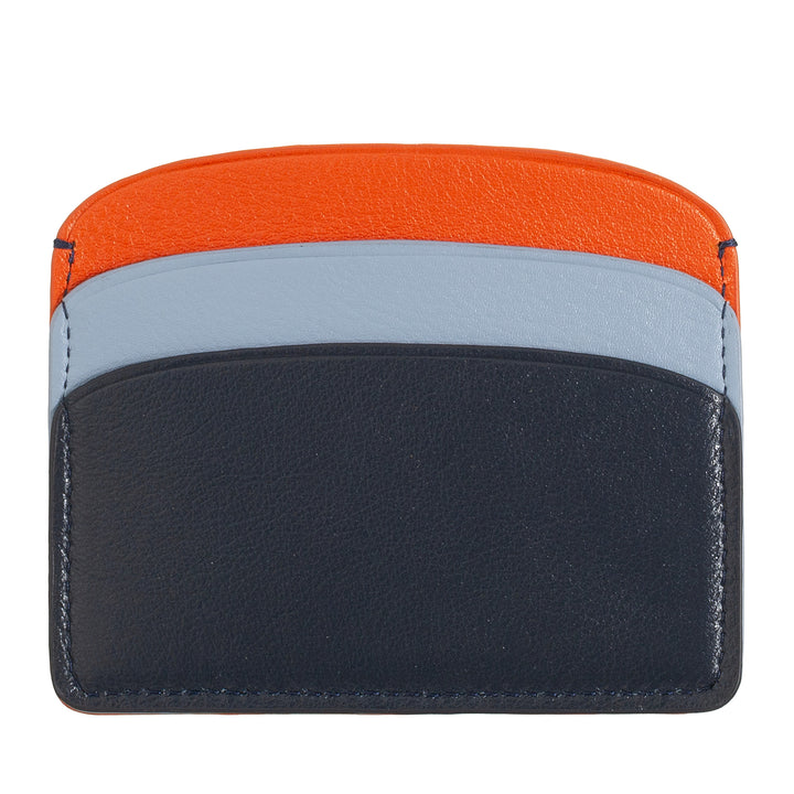DUDU Thin Credit Card Holder in Soft Leather, Card Holder, Document Holder, Pocket Plate, Slim Design, Colorful