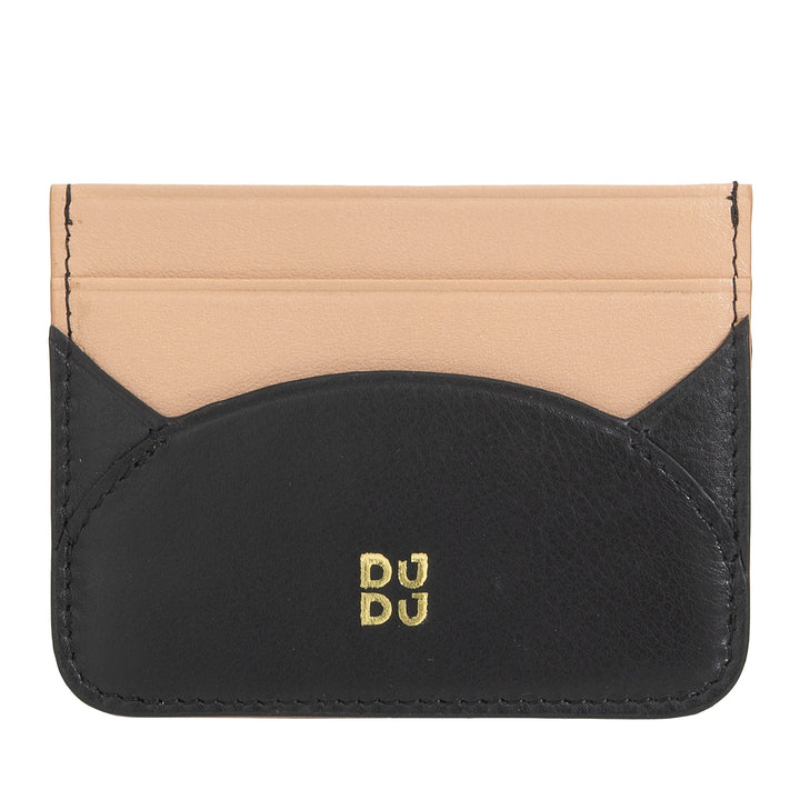 DUDU Slim Porte-Cartes de Crédit en Cuir Souple - Porte-Cartes, Porte-Documents, Plaque de Poche, Design Slim