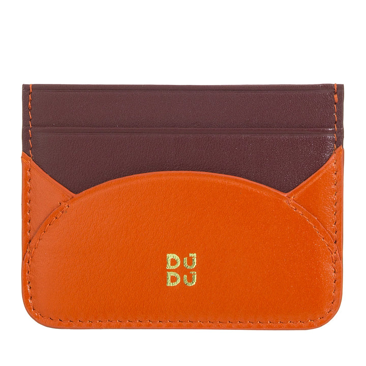 DUDU Slim Porte-Cartes de Crédit en Cuir Souple - Porte-Cartes, Porte-Documents, Plaque de Poche, Design Slim