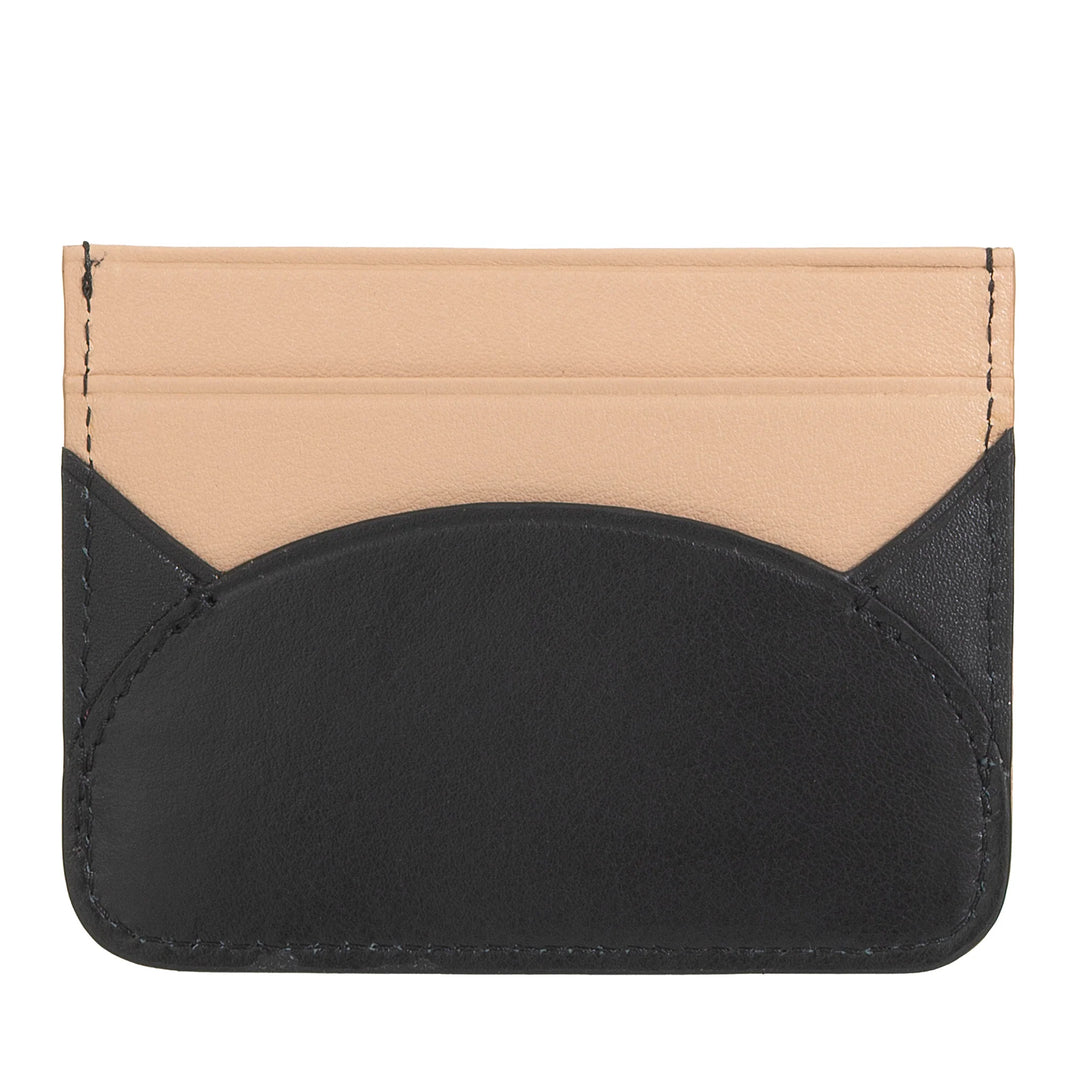 DUDU Slim Porte-Cartes de Crédit en Cuir Souple - Porte-Cartes, Porte-Documents, Plaque de Poche, Design Slim