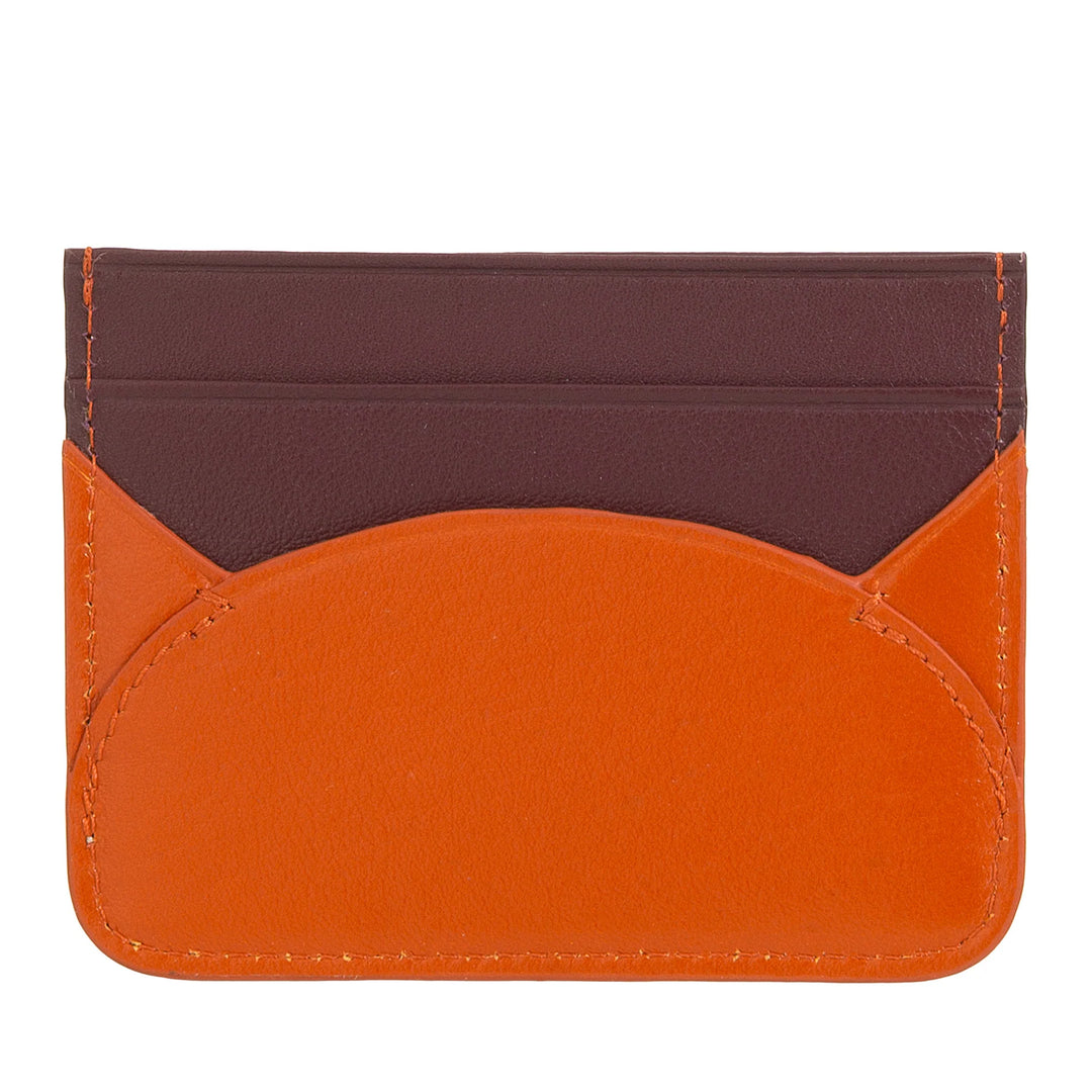 DUDU Slim Porte-Cartes de Crédit en Cuir Souple - Porte-Cartes, Porte-Documents, Plaque de Poche, Design Slim