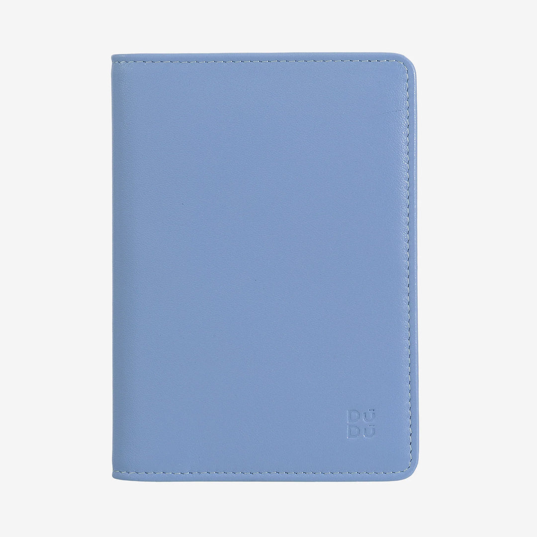 DUDU Travel Leather Passport Holder Case with RFID Protection and Credit Card Holder