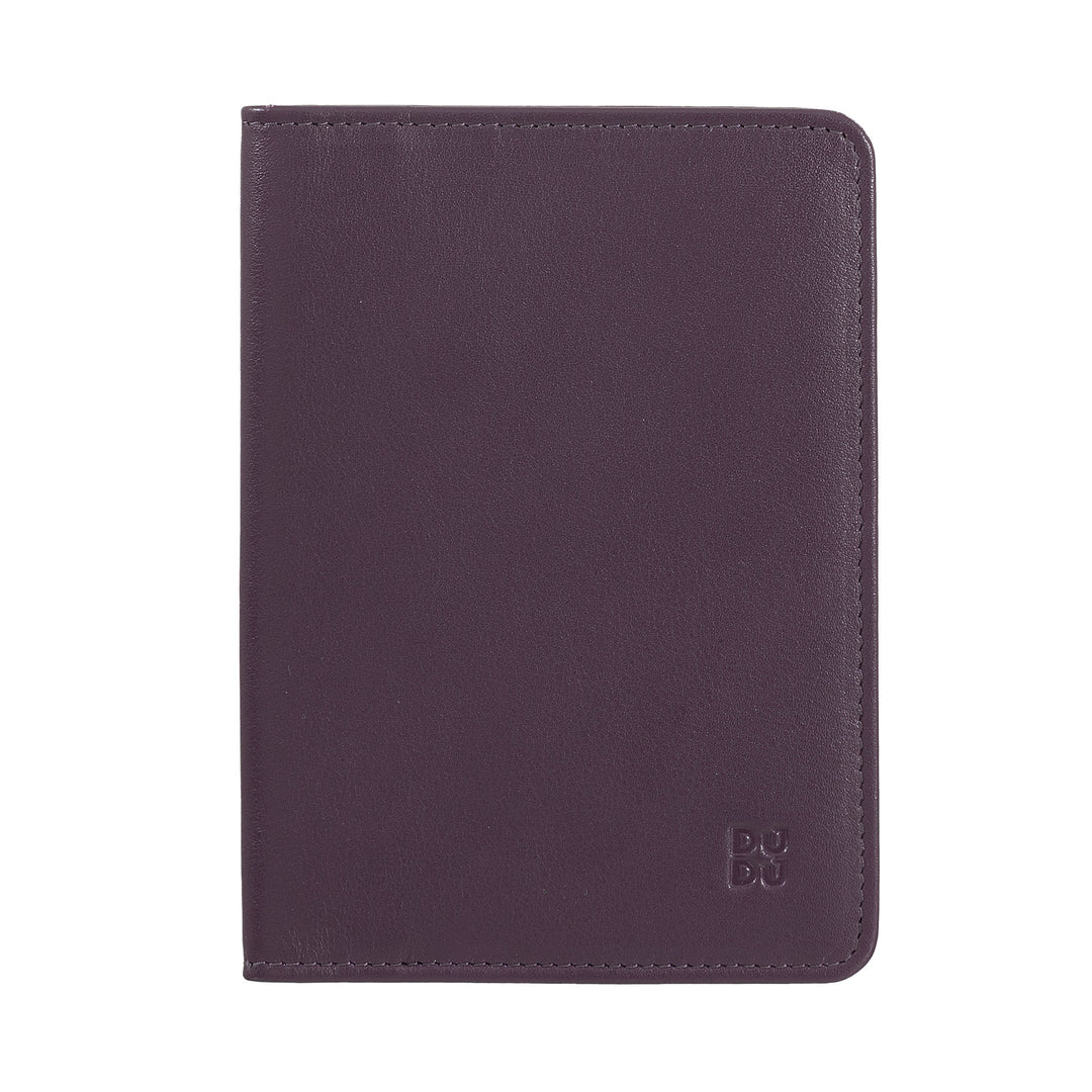 DUDU Case Porta Passport in Travel Leather with RFID protection and credit card holder