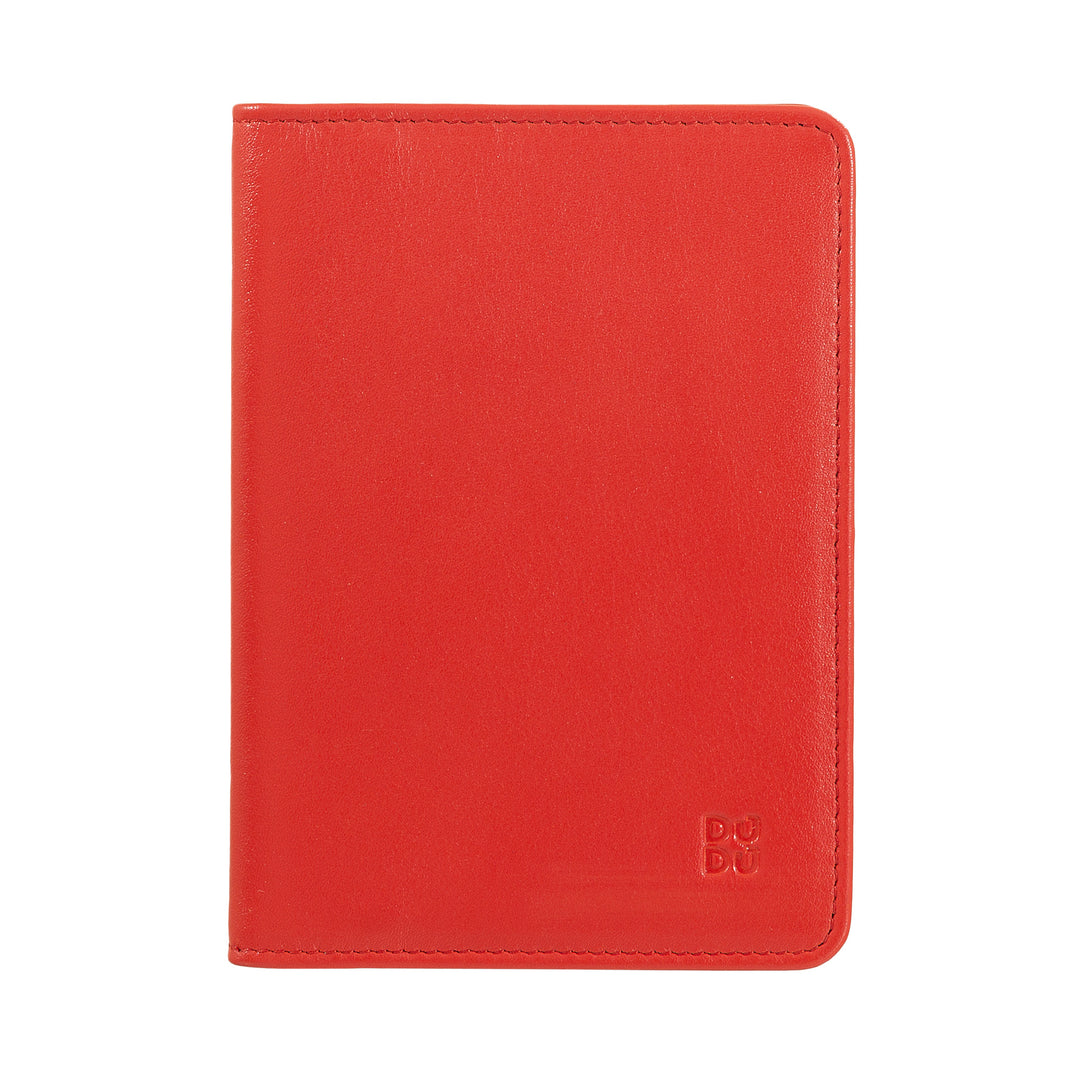 DUDU Case Porta Passport in Travel Leather with RFID protection and credit card holder