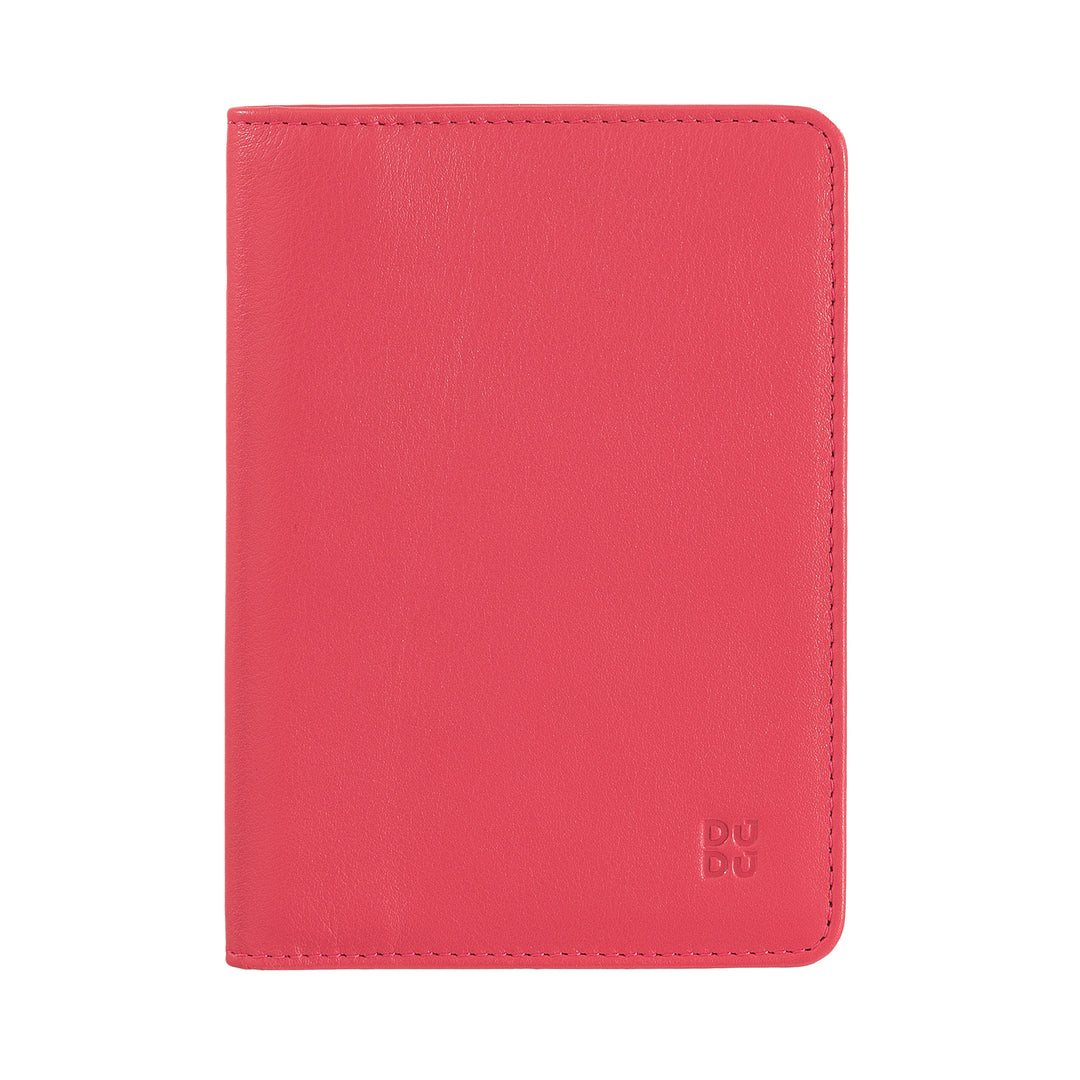 DUDU Case Porta Passport in Travel Leather with RFID protection and credit card holder