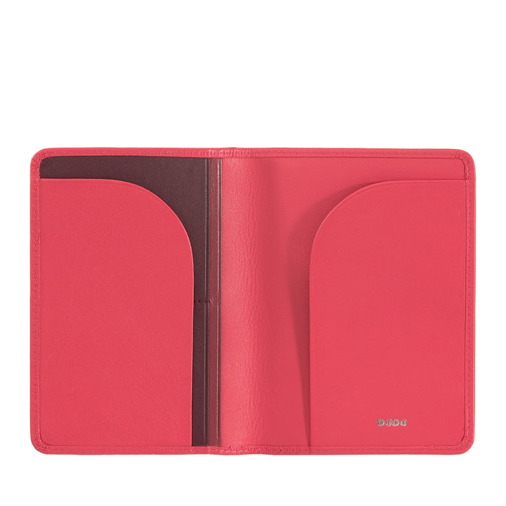 DUDU Case Porta Passport in Travel Leather with RFID protection and credit card holder