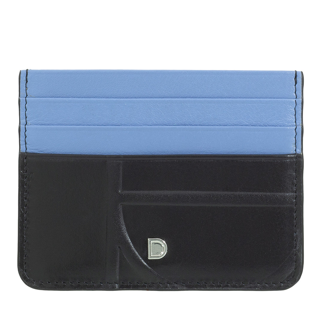 DUDU Porta Carte di Credito in Pelle Stampata, Portacarte Sottile Compatto e Tascabile – Leggero, Elegante e Funzionale, Perfetto per Tasca o Borsa