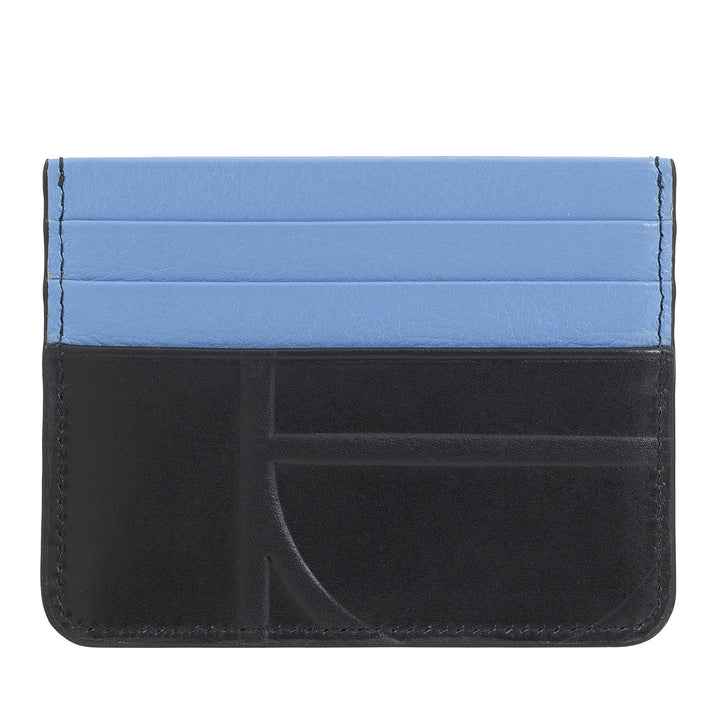 DUDU Porta Carte di Credito in Pelle Stampata, Portacarte Sottile Compatto e Tascabile – Leggero, Elegante e Funzionale, Perfetto per Tasca o Borsa