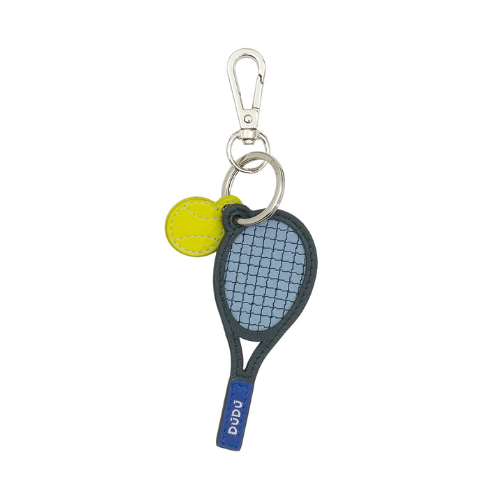 DUDU Porte-clés Raquette de Tennis en Cuir avec Mousqueton – Charm Porte-clés Sportif Tennis pour Clés, Sac ou Sac à Dos