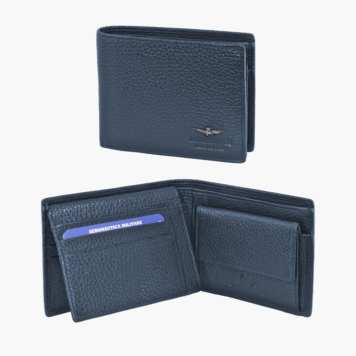 Aeronautics Military Wallet Herren Porta Dokument Soft Am183-BL