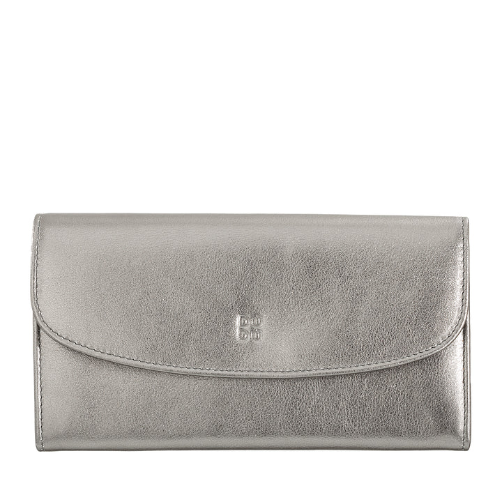 DUDU Große Damenbrieftasche aus farbigem Leder, kontinentale Geldbörse, Kreditkartenfächer, Münzgeldbörse mit Reißverschluss