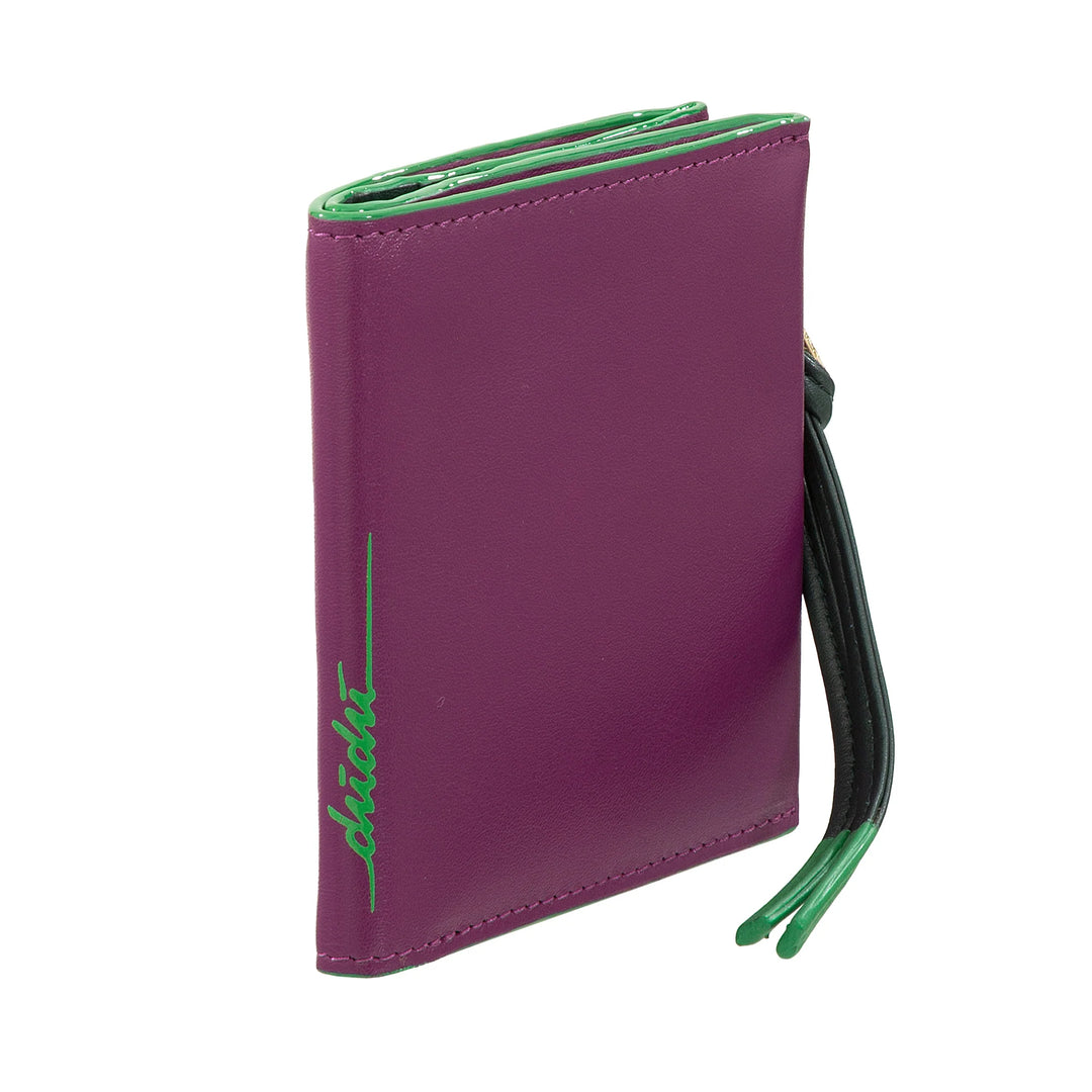 DUDU Petit Portefeuille en Cuir pour Femme avec Fermeture Éclair - Portefeuille Compact Fin avec Porte-Cartes, Poche à Monnaie avec Fermeture Éclair et Billets de Banque