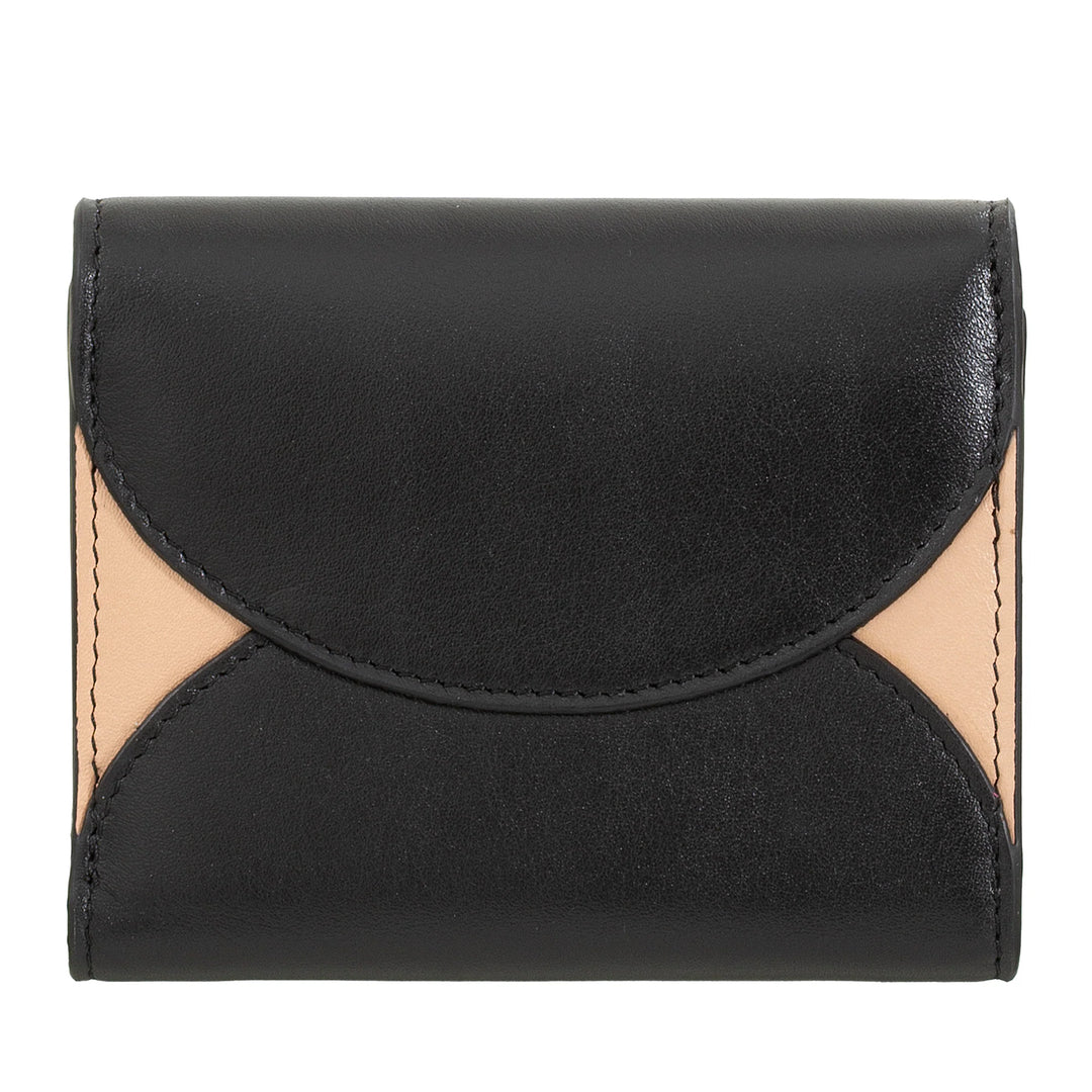 DUDU Portafoglio Donna Piccolo in Pelle Compatto con Porta Carte e Portamonete – Portafogli Donna Vera Pelle Elegante e Capiente