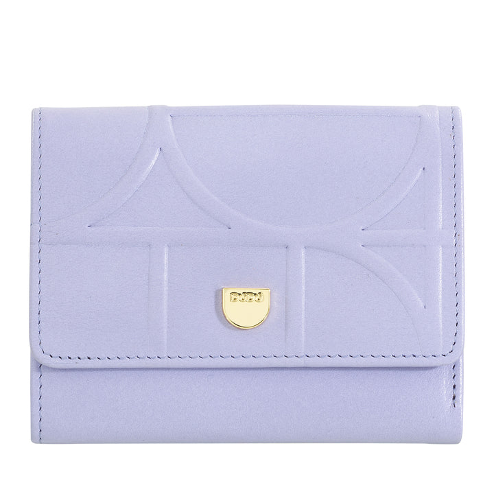 Dudu Women's Women's Woman RFID en réel cuir imprimé, portefeuille avec poche de charnière - sac à main élégant et compact, parfait pour les cartes et les pièces