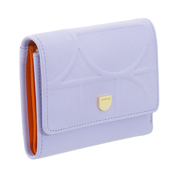 Dudu Women's Women's Woman RFID en réel cuir imprimé, portefeuille avec poche de charnière - sac à main élégant et compact, parfait pour les cartes et les pièces