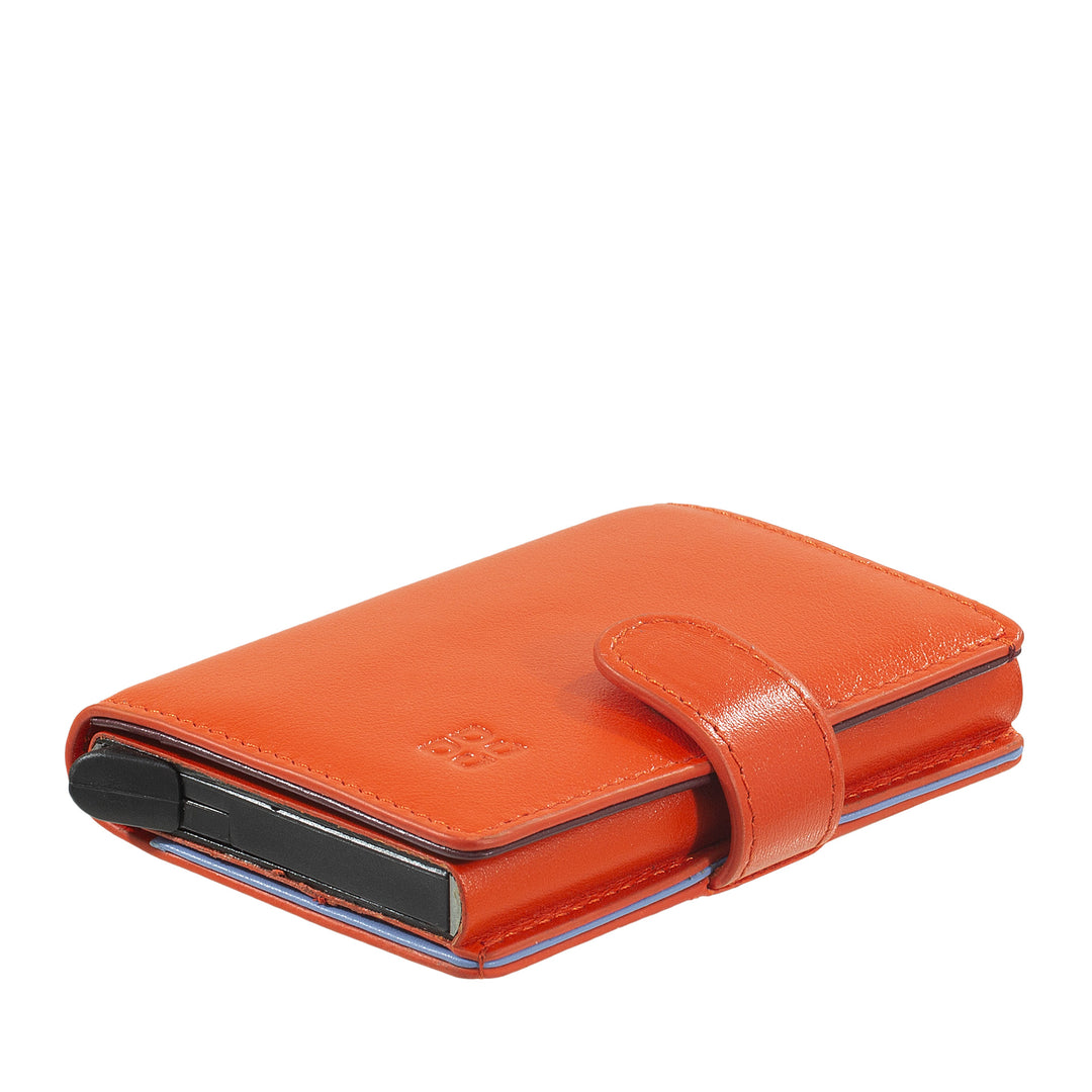 DUDU WALLE RFID MEN'S MEN'S RECHERCHE, SMALL MINIWALLET AVEC CARDPROTECTEUR D'ALUMINUM, BANKNOTES ET CLOSE DE BITON