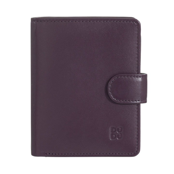 Dudu Women's Wallet en Vera Little Leather Leather RFID Cuir avec des billets de porte de porte à poute, fermeture extérieure, fermeture extérieure