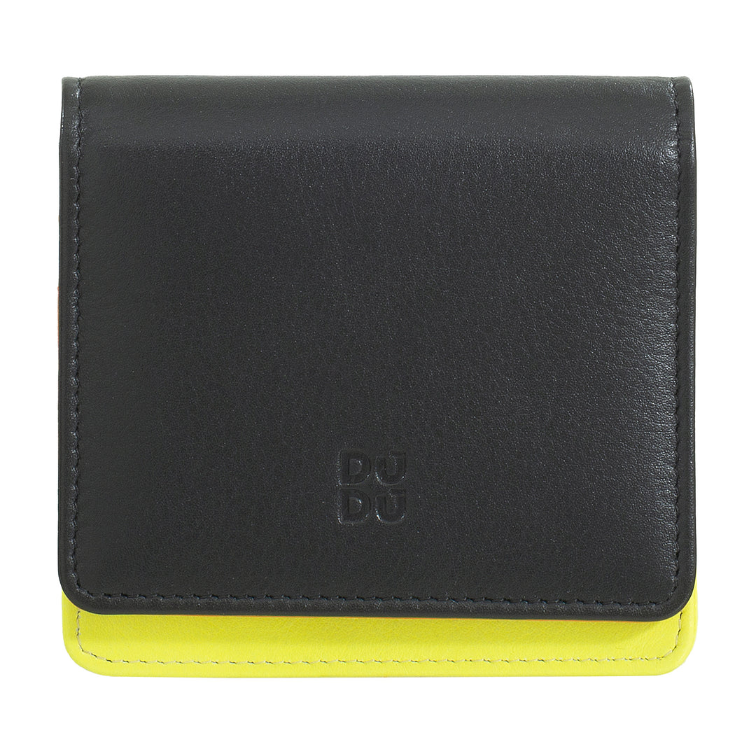 DUDU Women's Women Wallet Wallet in SKOP Legant RFID Ultra kompakt farbenfrohe RFID mit internem Reißverschluss und 8 Kartenhalter