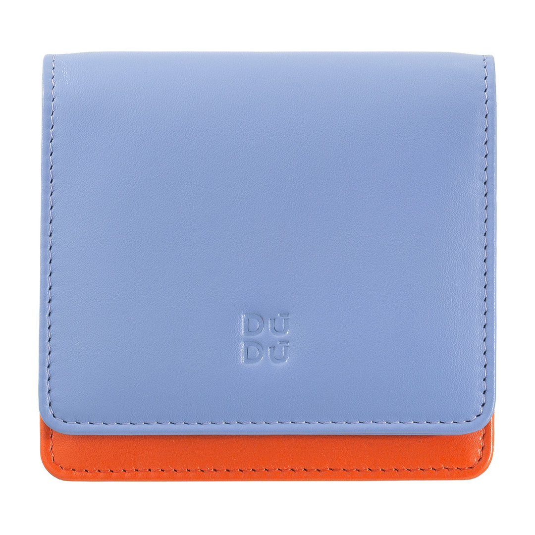 DUDU Women's Women Wallet Wallet in SKOP Legant RFID Ultra kompakt farbenfrohe RFID mit internem Reißverschluss und 8 Kartenhalter