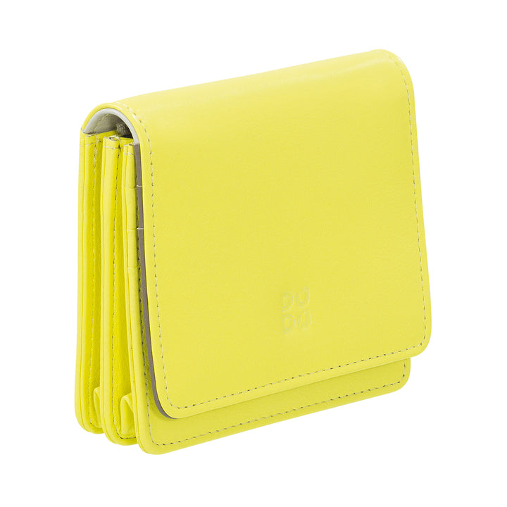 Dudu Women's Women Portefeuille dans Skop Legant RFID Ultra Compact Colorful RFID avec Zip interne et 8 détenteurs de cartes de carte