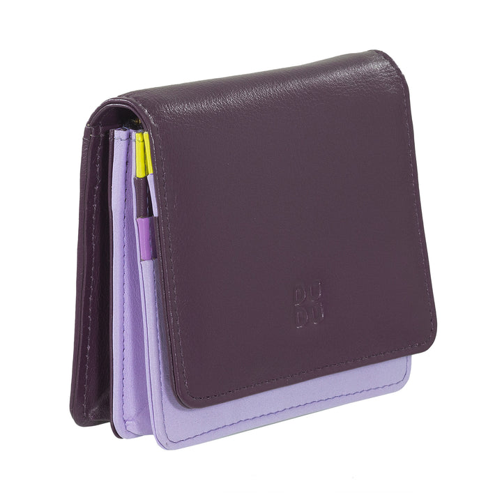 Dudu Women's Women Portefeuille dans Skop Legant RFID Ultra Compact Colorful RFID avec Zip interne et 8 détenteurs de cartes de carte