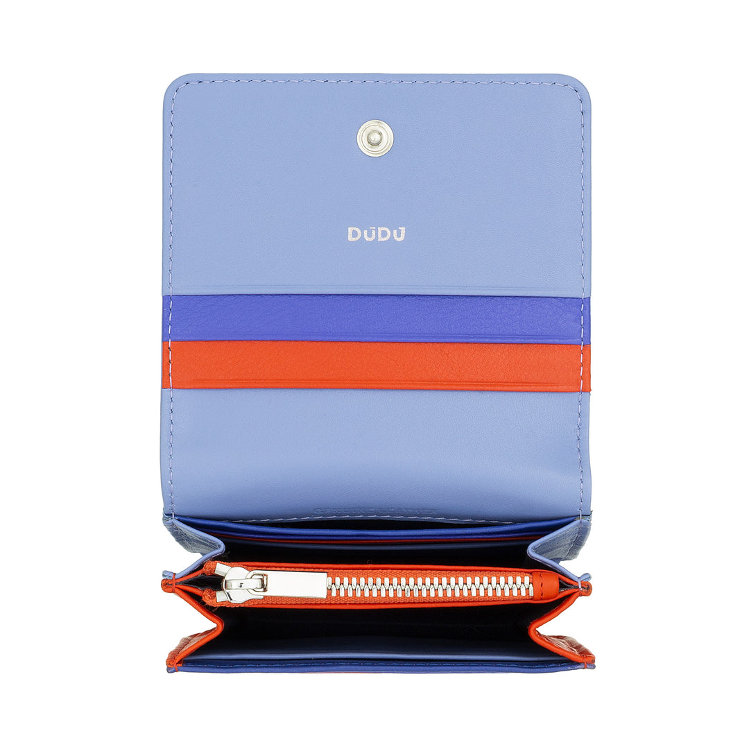 Dudu Women's Women Wallet in Skop Legant Rfid Ultra Compact Colorful Rfid with internal zip and 8 Card Card holders