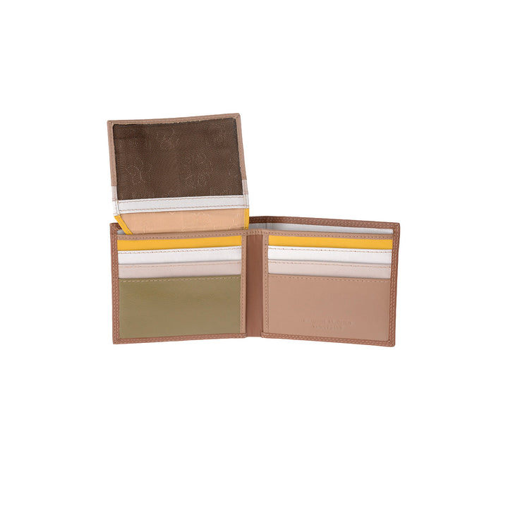 DUDU Small RFID Men's Wallet In Multicolor Leather Card Card Card