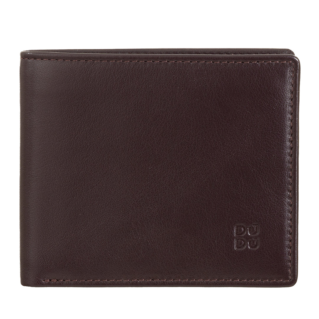 DUDU Small RFID Men's Wallet In Multicolor Leather Card Card Card