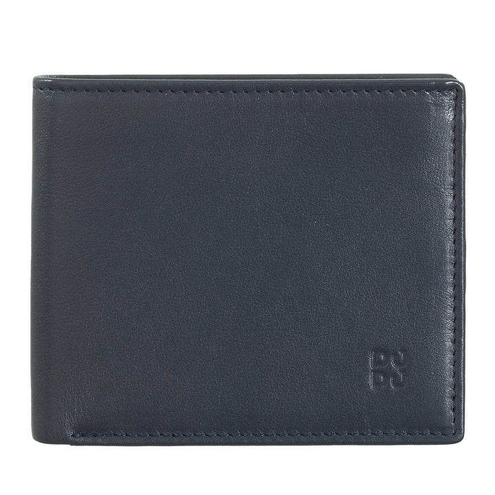 DUDU Men's RFID Small Wallet Leather Multicolor Card Holder Card Cards