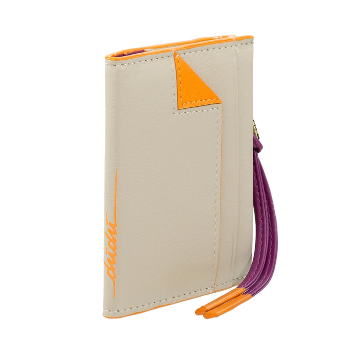 DUDU Petit Porte-Cartes en Cuir pour Femme - Porte-Cartes Compact et Fin avec Fermeture éclair pour pièces de Monnaie, Compartiments pour Cartes, Documents, Convient aux Petits Sacs