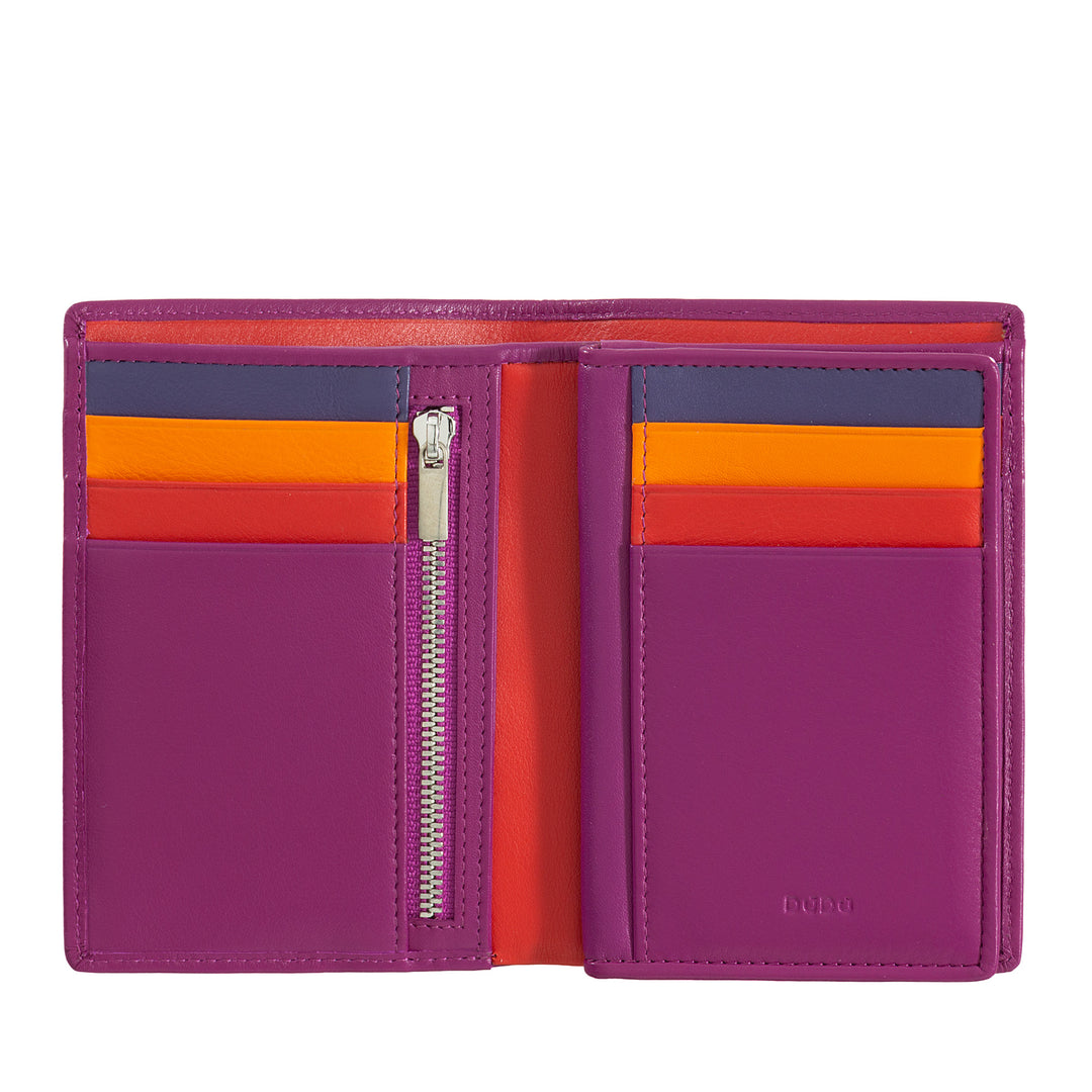 Dudu Men's Wallet for RFID Book en cuir multicolore avec foudre