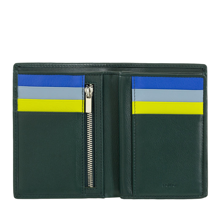 Dudu Men's Wallet for RFID Book en cuir multicolore avec foudre