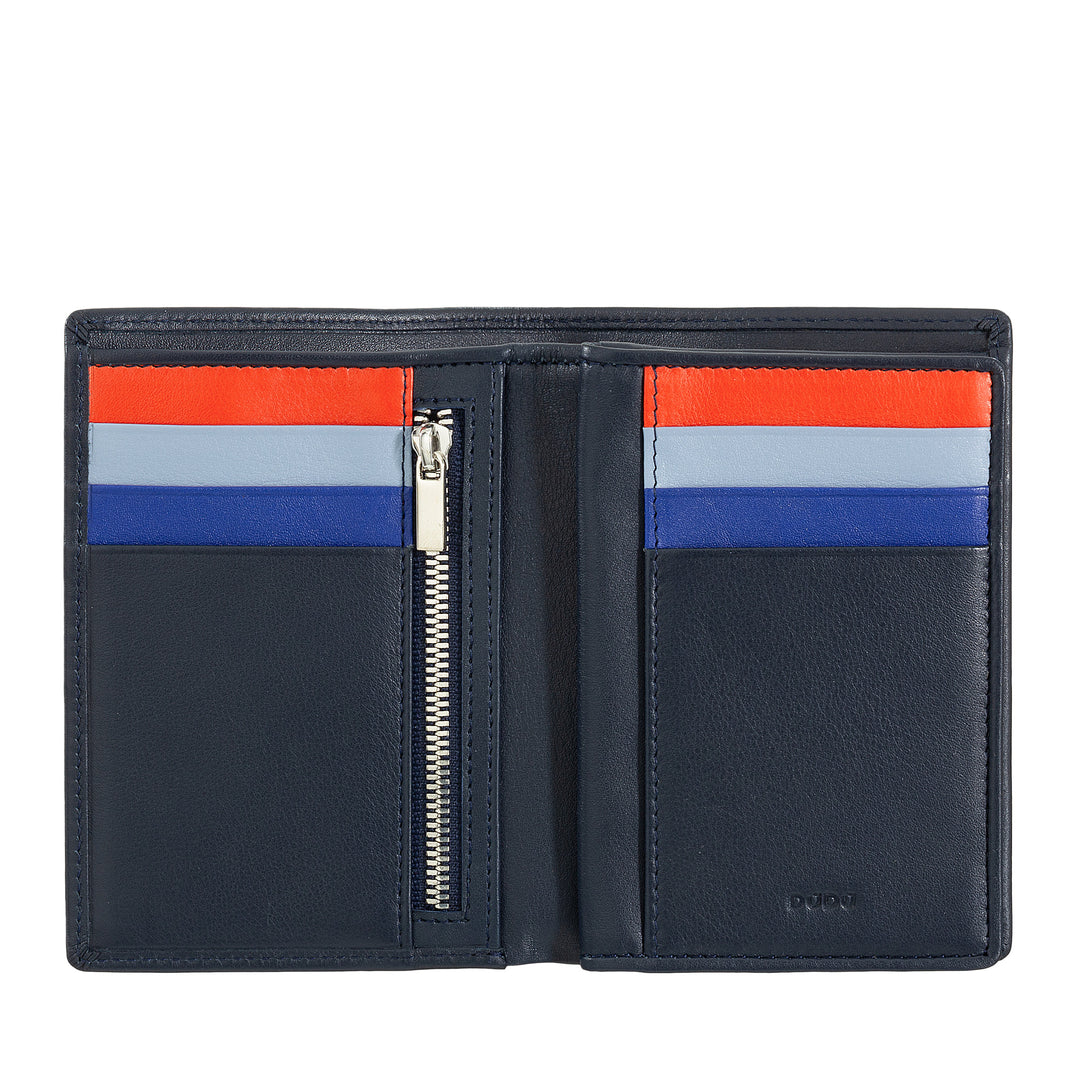 Dudu Men's Wallet for RFID Book en cuir multicolore avec foudre