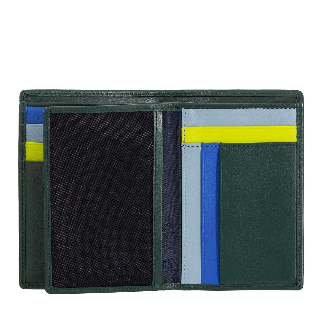 Dudu Men's Wallet for RFID Book en cuir multicolore avec foudre