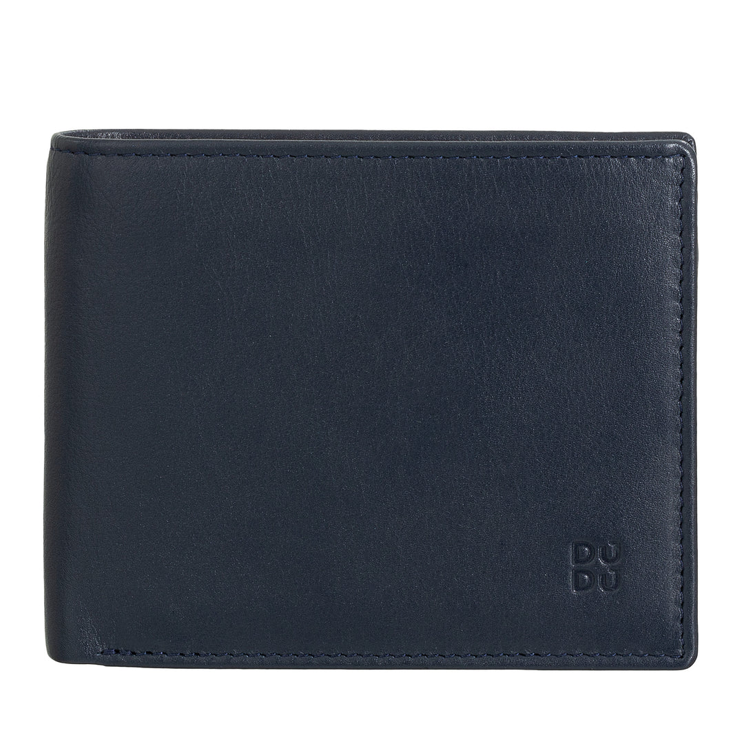 DuDu Portefeuille en cuir classique pour homme RFID signé