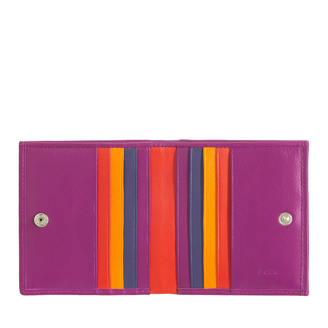 DUDU Multicolored RFID Walle RFID Wallet Cards und Münzen