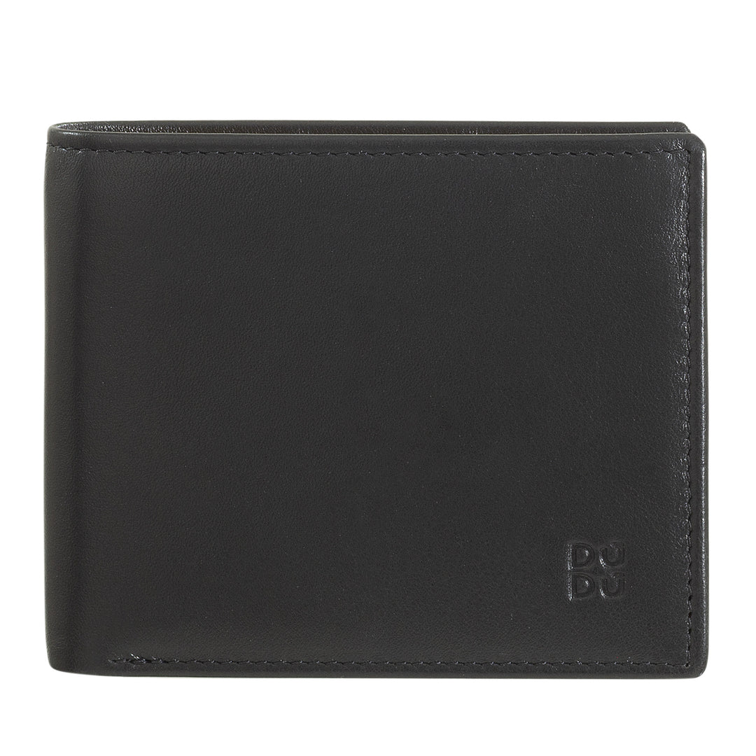 Dudu Small RFID Men's Leather Men's Portfolio avec portefeuille de porte