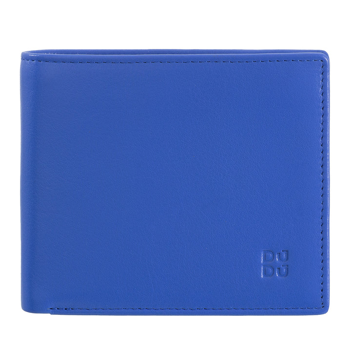 DUDU Small RFID men's leather men's portfolio with door holder