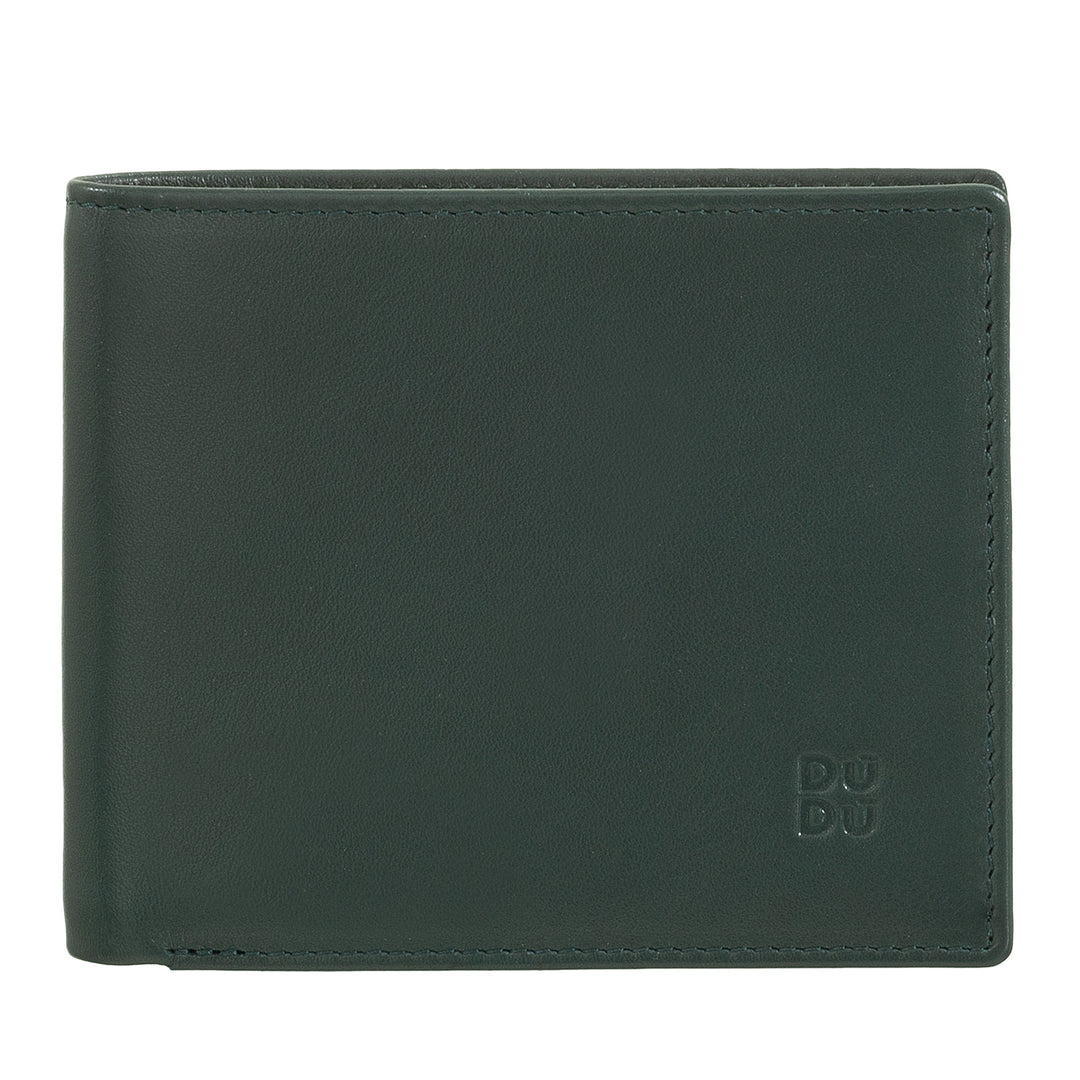 Dudu Small RFID Men's Leather Men's Portfolio avec portefeuille de porte