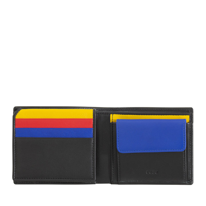 Dudu Small RFID Men's Leather Men's Portfolio avec portefeuille de porte