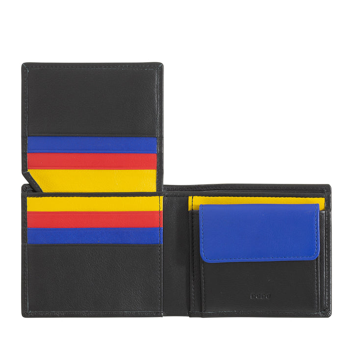 Dudu Small RFID Men's Leather Men's Portfolio avec portefeuille de porte