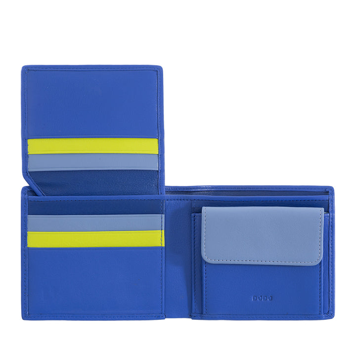 Dudu Small RFID Men's Leather Men's Portfolio avec portefeuille de porte