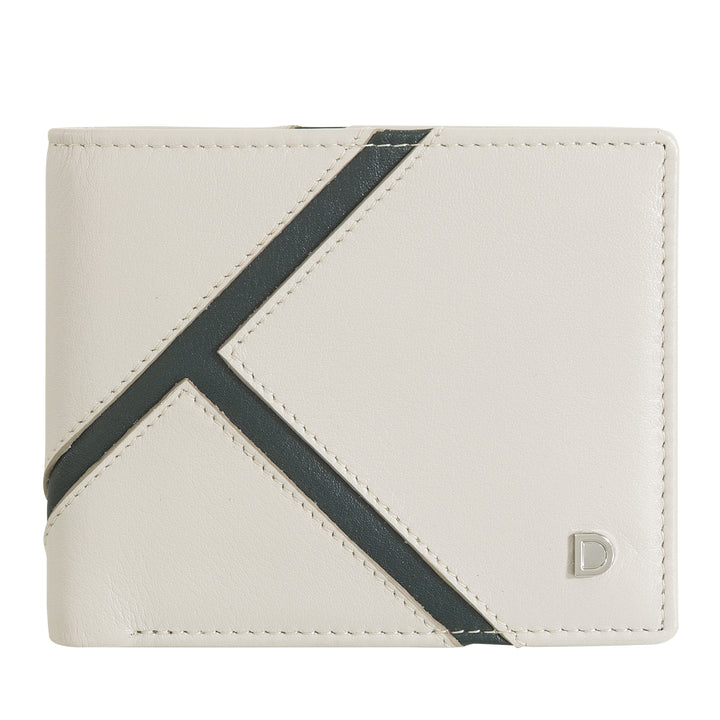 DUDU Portefeuille Compact en Cuir pour Homme - Design Inspiré du Tennis - Petit Portefeuille avec Porte-Monnaie, Poches pour Cartes et Billets